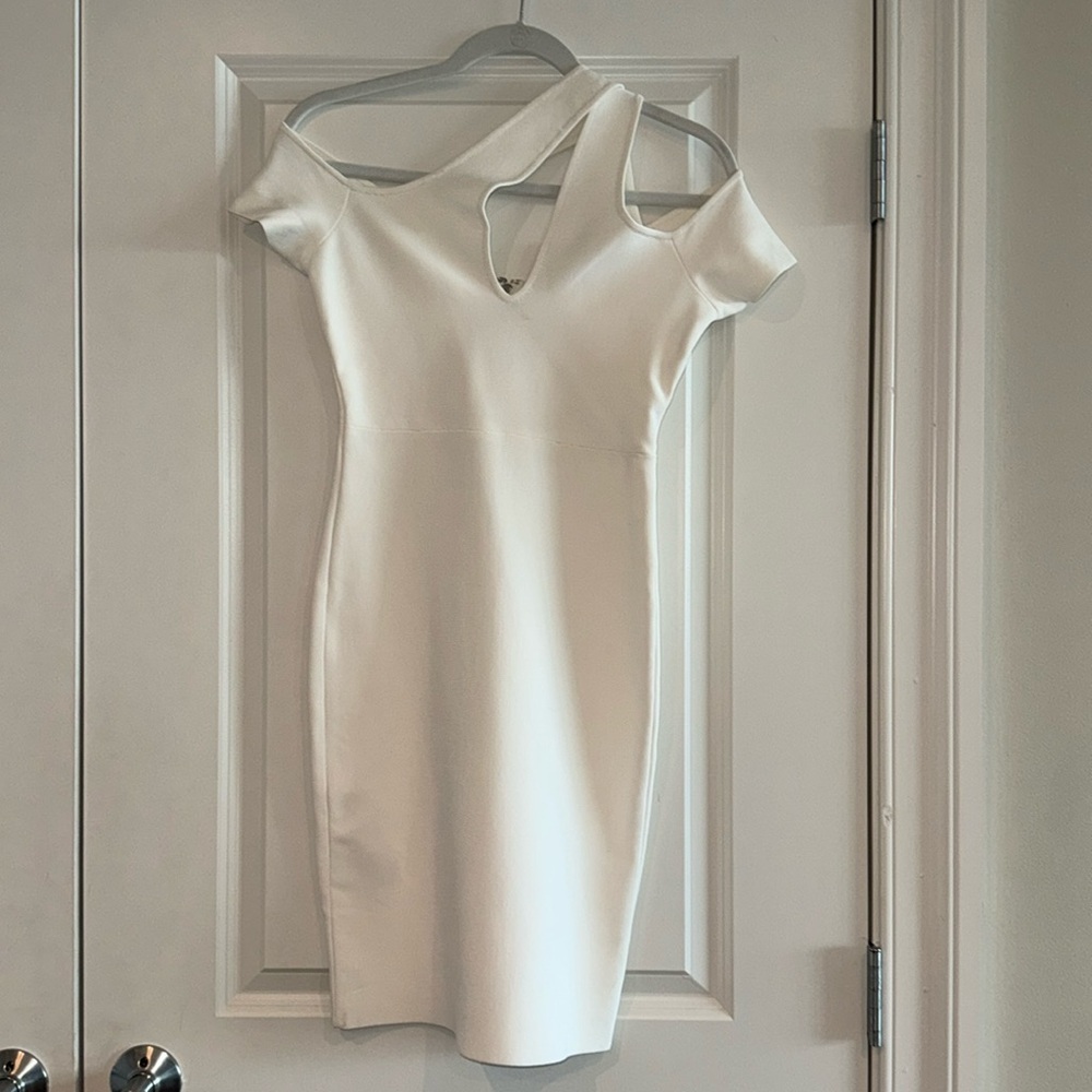 BCBG white bandage dress